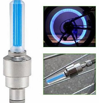 SODIAL TM) Blue Neon Car Bike Bicycle Tyre Wheel Valve Led Light Stocking Filler