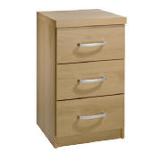 Soho Bedside Table, Oak effect