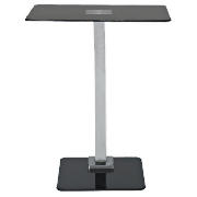 Solar Laptop Table, Black Glass