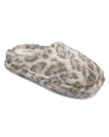 Sole Diva Leopard Mule Slippers EEE