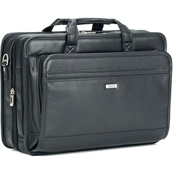 Solo Leather Expandable Overnighter Portfolio