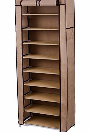 10 Tier Shoe Rack Stand Standing Storage Organizer 58 x 28 x 160cm RXJ10K