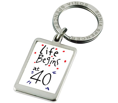 Spencer 40th Birthday Keyring