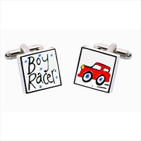 Boy Racer Bone China Cufflinks by