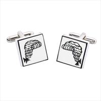 Judges Wig Bone China Cufflinks by