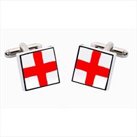 St. Georges Cross Bone China Cufflinks by