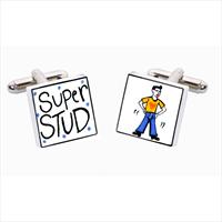 Super Stud Bone China Cufflinks by