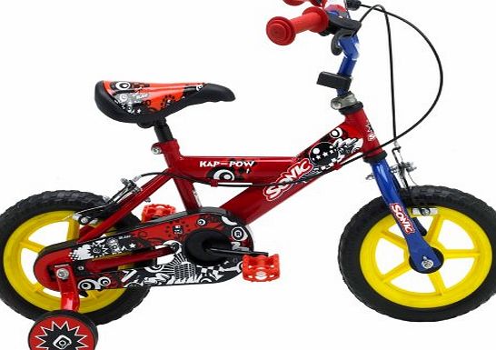 Sonic Kap-Pow Boys Bike - Red/Blue, 12-inch