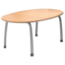 Boom Oval Meeting Table Beech