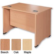 S5 1000 Panel-end Desk Return W1000xD600xH730mm Beech