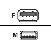 sony - USB extender - 4 PIN USB Type A (F) - 4