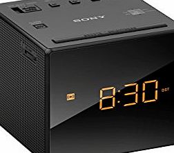 FM/AM Clock Radio - Black