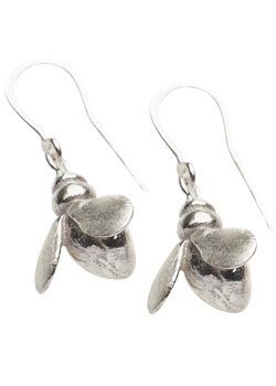 High Summer Silver Honey Bee Earrings By Sonya