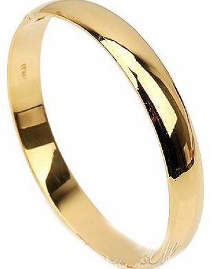 SOPO Bangle Bracelet SOPO 18ct Yellow Gold Filled Smooth Bangle Openable Bracelet 9mm