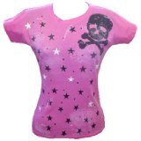 Sourpuss - Skulls and Stars Splatter Tee /Skinny Fit Small (UK 8 - 10)