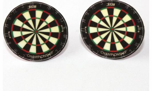 Dartboard Earrings (Silver plated, low nickel studs)