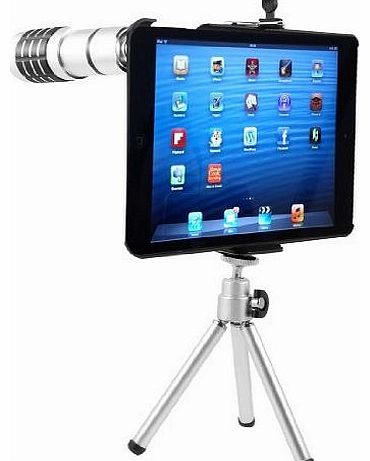 Sourcingmap 12X Zoom Telephoto Lens Camera Telescope   Tripod   Case for iPad Mini