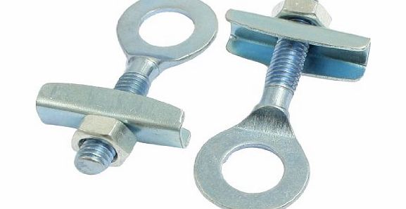 Sourcingmap 2 Pcs Silver Tone Metal Diamond Back Burly Donut Chain Tensioner