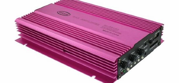 Sourcingmap 2CH 2x300W CD USB MP3 Motorcycle Car Stereo Audio Amplifier Fuchsia