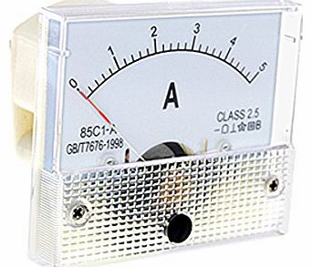 Sourcingmap 85C1-A Analog Current Panel Meter DC 5A AMP Ammeter