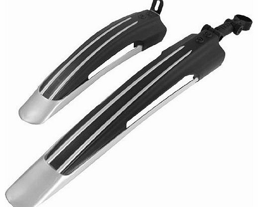 Sourcingmap Bicycle Bike Mountain Road Front Rear Fender Mudguard Guard Black Gray