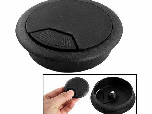 Sourcingmap Computer Desk Table Grommet Cable Wire Hole Plastic Cover Black