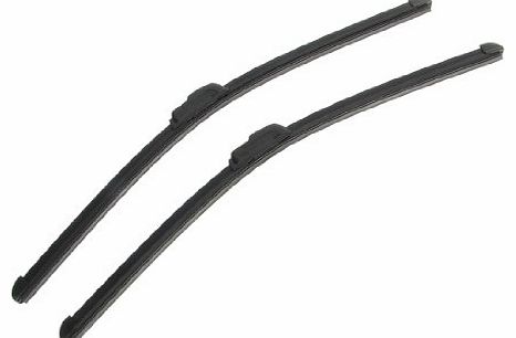 Sourcingmap Pair 21 Inch Long Rubber Bracketless Windscreen Wiper Blade for Car Vehicle