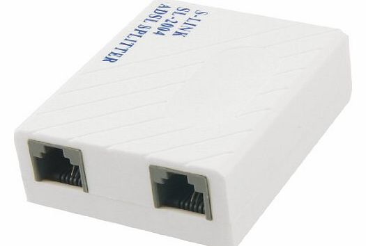 Sourcingmap Plastic Housing Phone Telephone ADSL Modem 6P2C RJ11 Line Splitter Filter