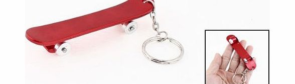 Sourcingmap Red Decorative Skateboard Shape Pendants Keyring Keychain