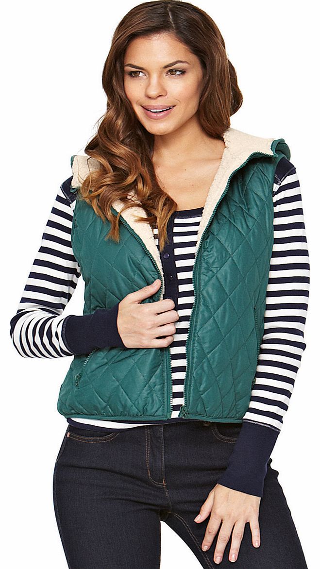 Hooded Fleece Lined Gilet