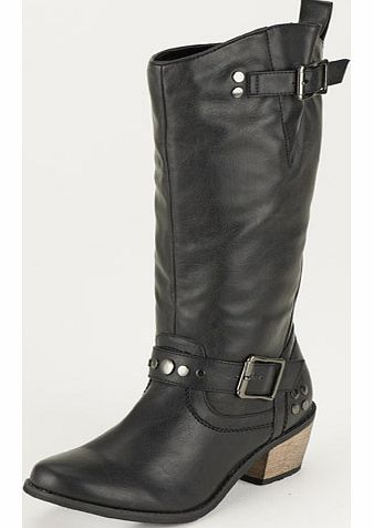 Meyer Western Stud Detail Calf Boots