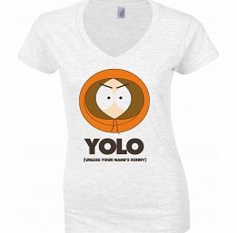 Park Kenny Yolo White Womens T-Shirt Small