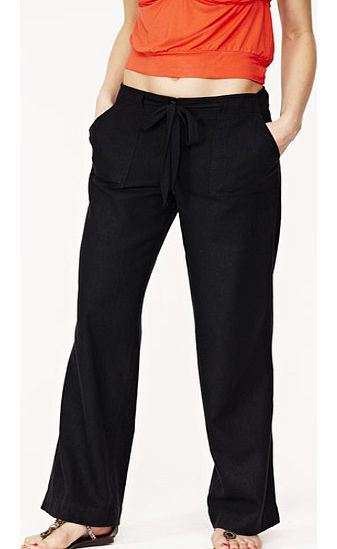 South Petite Linen Mix Trousers