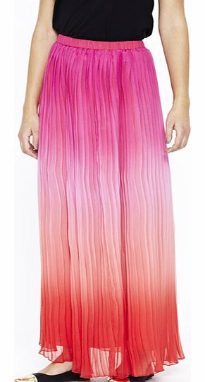 Pleated Maxi Skirt