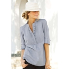 south Ruffle Bib Blouse