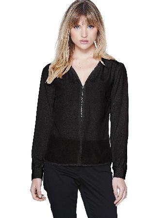 South Zip Neck Blouse