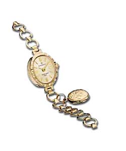 Ladies Quartz Locket Watch