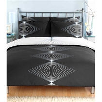 space Black Quilt Cover Set Double