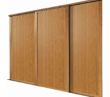 Spacepro 3 Door Panel Sliding Wardrobe Doors Oak