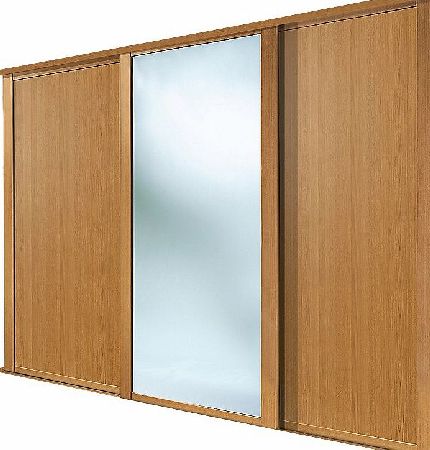 Spacepro 3 Door Sliding Wardrobe Doors Oak /