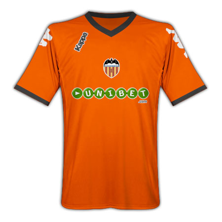 Spanish teams Kappa 2010-11 Valencia Kappa Away Football Shirt (Kids)