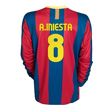 Nike 2010-11 Barcelona Nike Long Sleeve Home Shirt