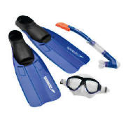 Speedo Adult Scuba Set Blue Small