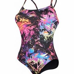 Speedo Allover Digital Rippleback Ladies Swimsuit