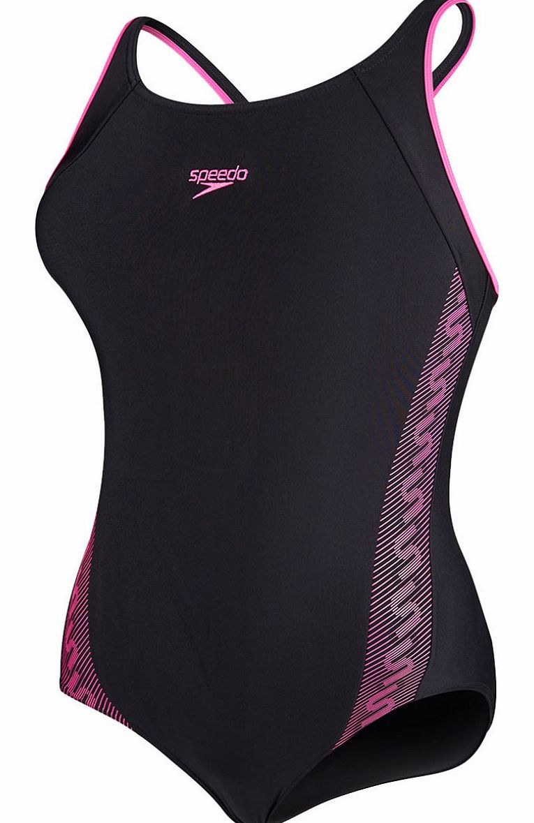 Speedo Girls Monogram Muscle Back Swimsuit SS15