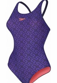 Speedo Monogram Allover Muscleback Ladies Swimsuit