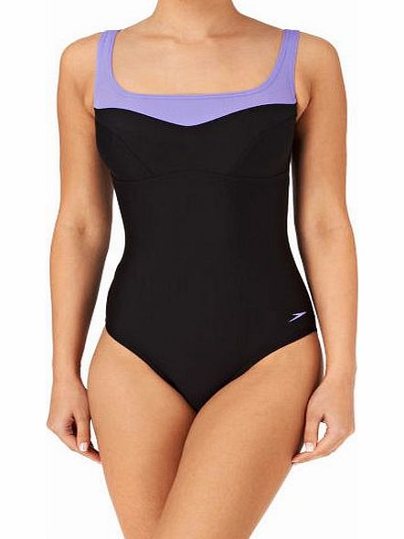 Speedo Womens Speedo Jetspa Swimsuit - Black/Light