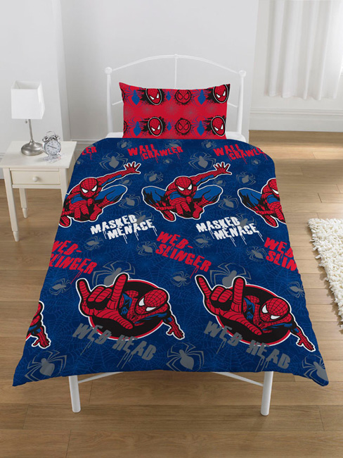 Spiderman Masked Menace Duvet Cover