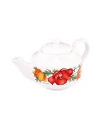 Spigarelli Poppy Ceramic Teapot