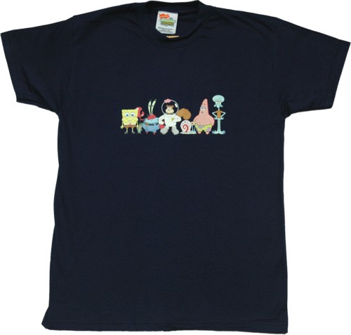 Kids Cast Of SpongeBob T-Shirt from Spike